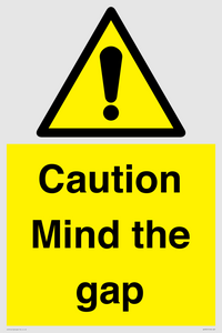 Caution Mind the gap